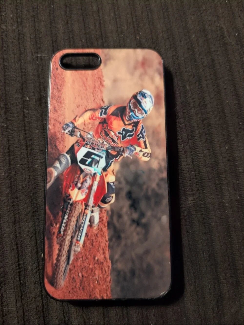Apple iPhone 5 5s SE Fitted Case dirtbike racer